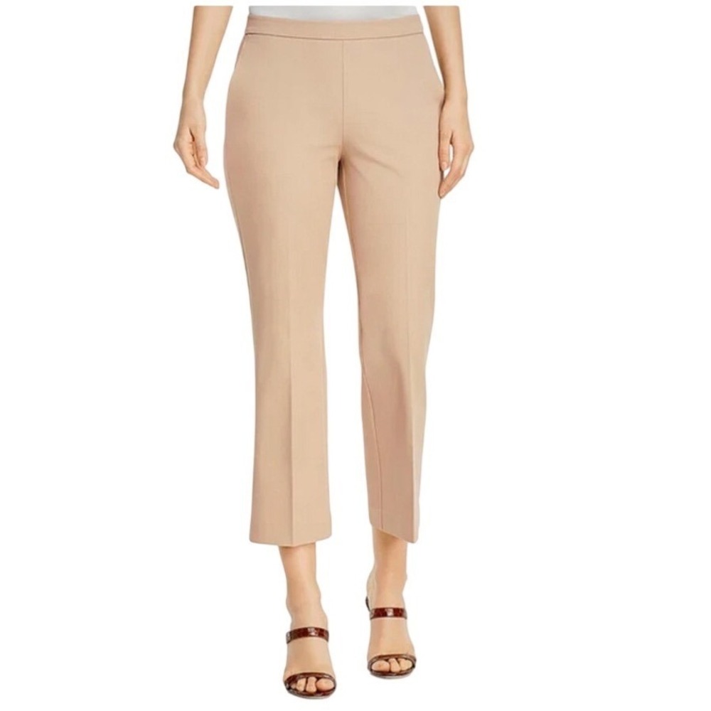 Eileen Fisher Organic Cotton Twill Flare Cropped Pants NWOT $188 Size 2